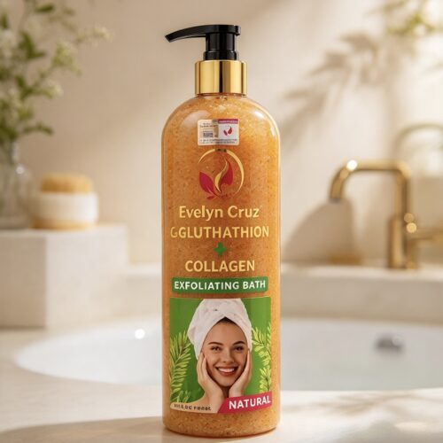 Evelyn Cruiz L. Glutathione + Collagen Whitening Exfoliating Shower Bath 1000ml.