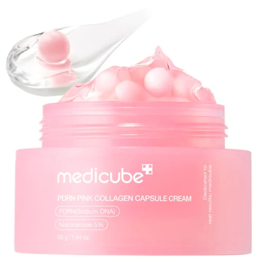 PDRN Pink Glow Collagen Capsule Cream with Hyaluron acid & Niacinamide for Uneven Tone Care