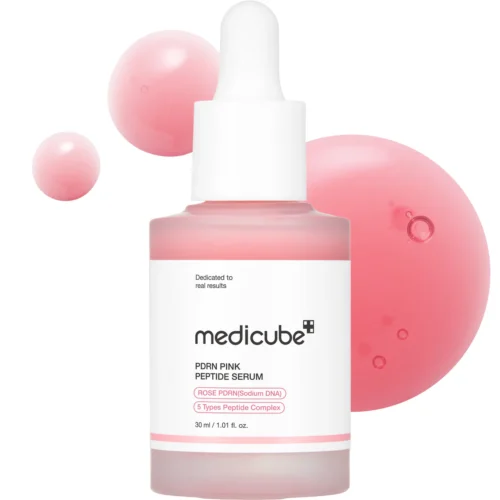PDRN Pink Glow Serum with Peptides & Niacinamide for Hydration & Firm-Looking Skin